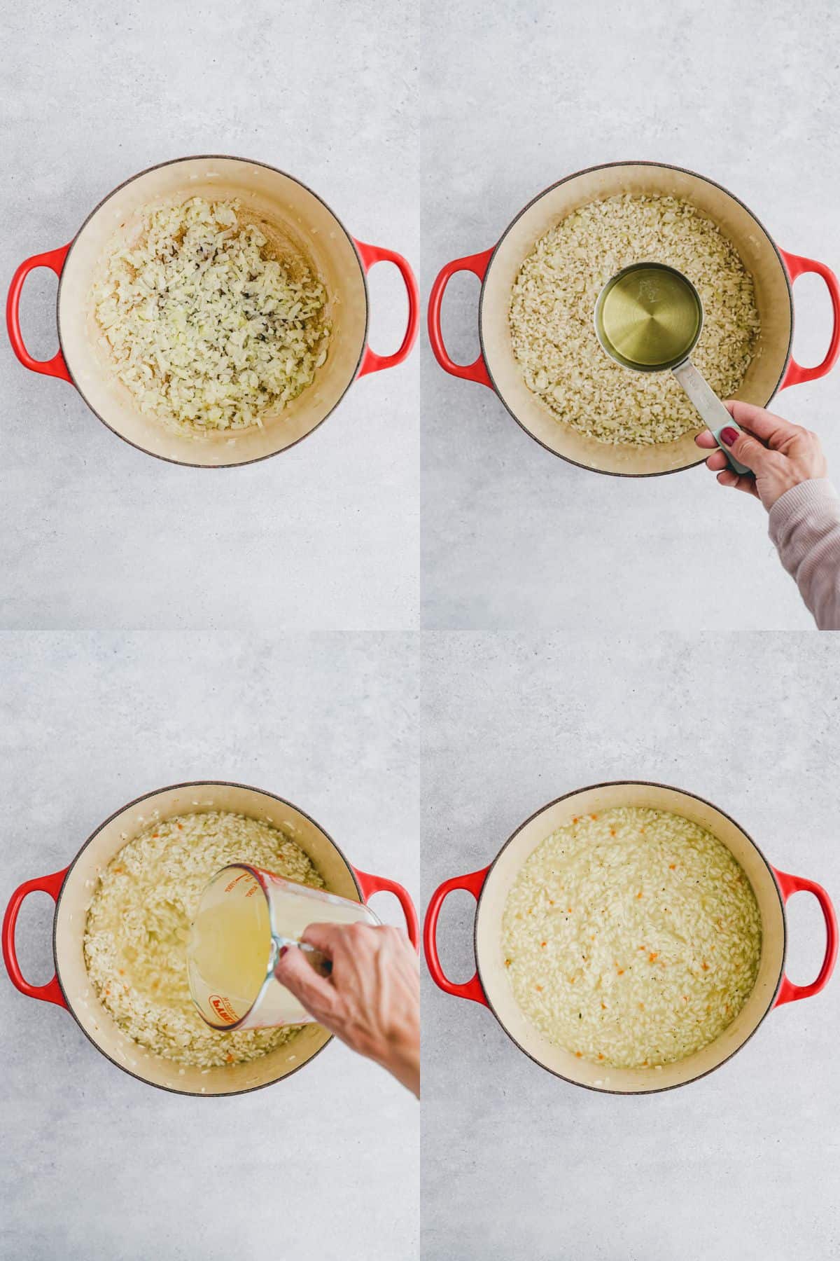 Asparagus Risotto Recipe Step 1-4