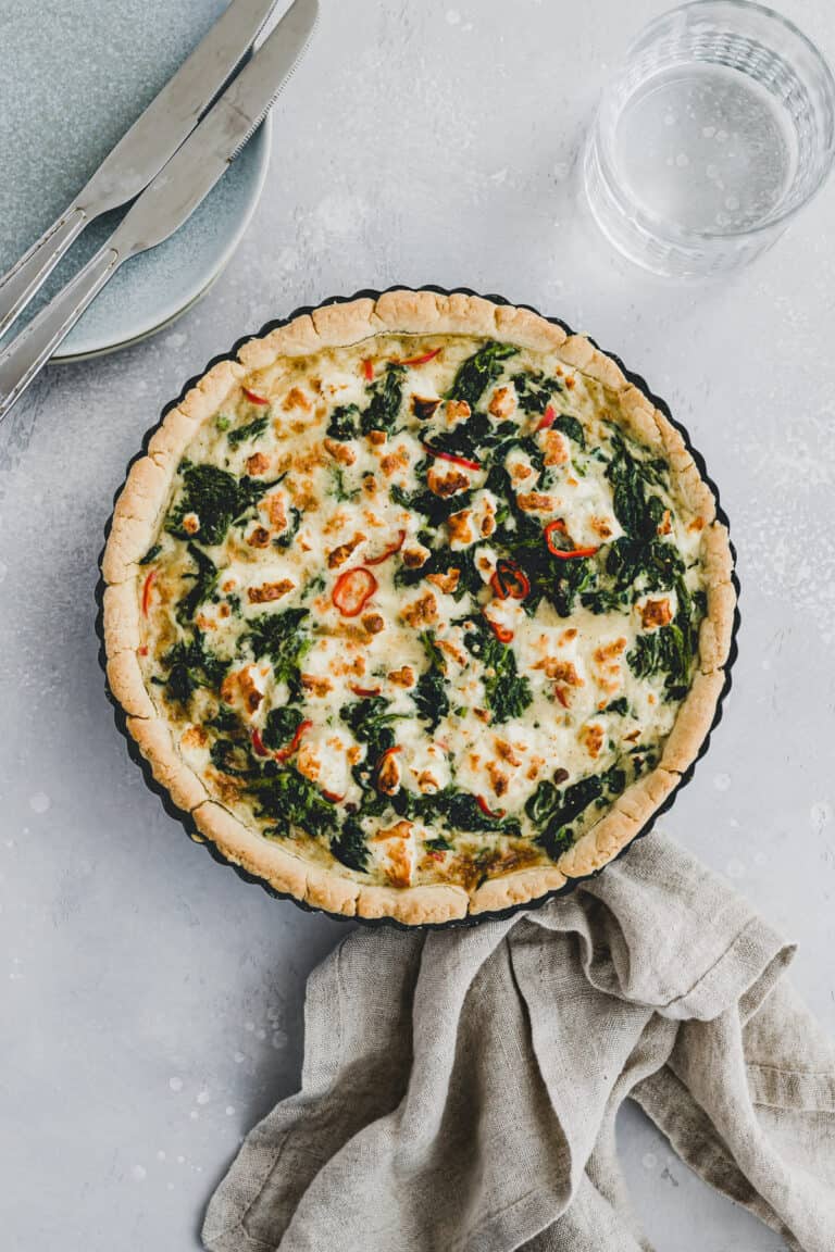 Spinat Feta Quiche