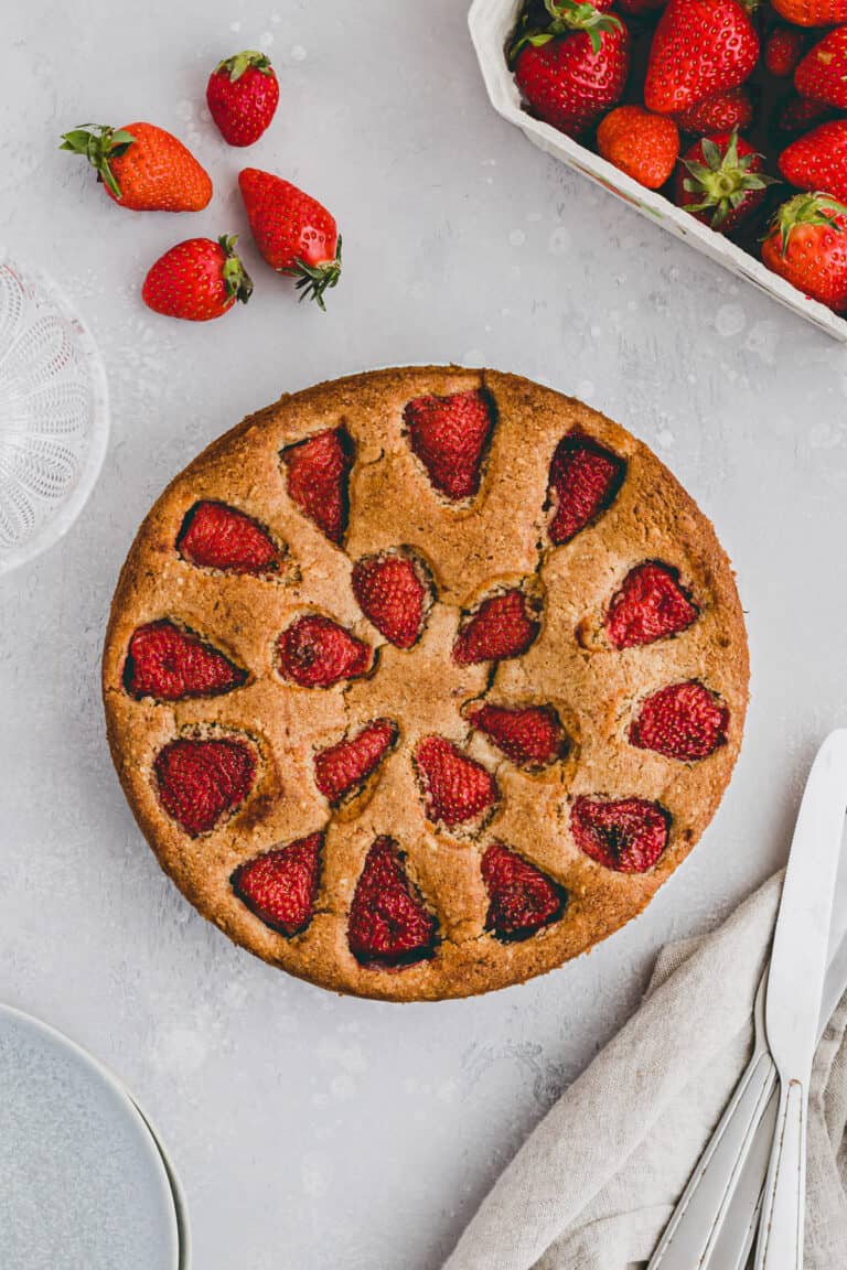 Strawberry Almond Cake