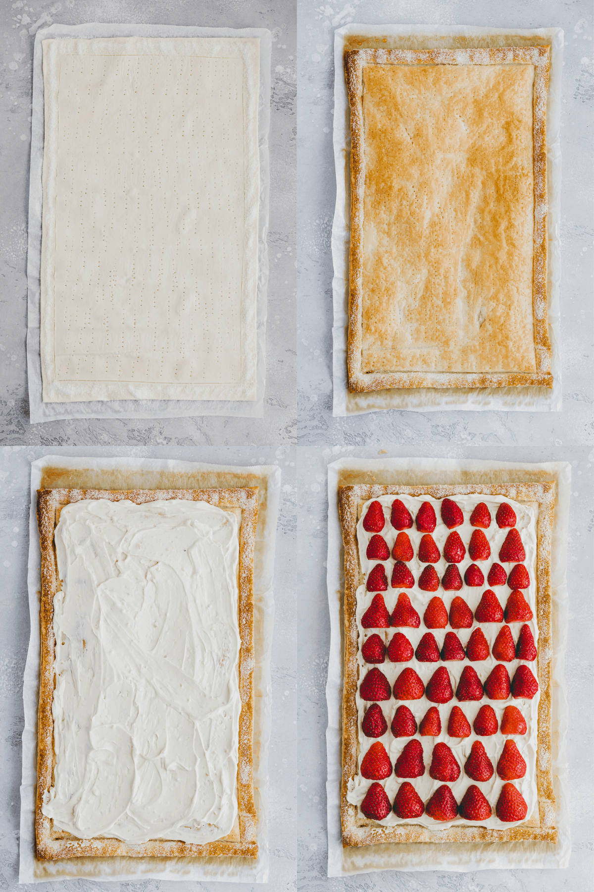 Strawberry Puff Pastry Tart Recipe Step-5-8