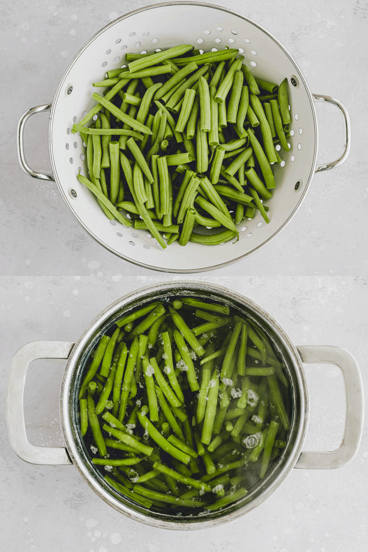Green Bean Salad Recipe Step 1-2