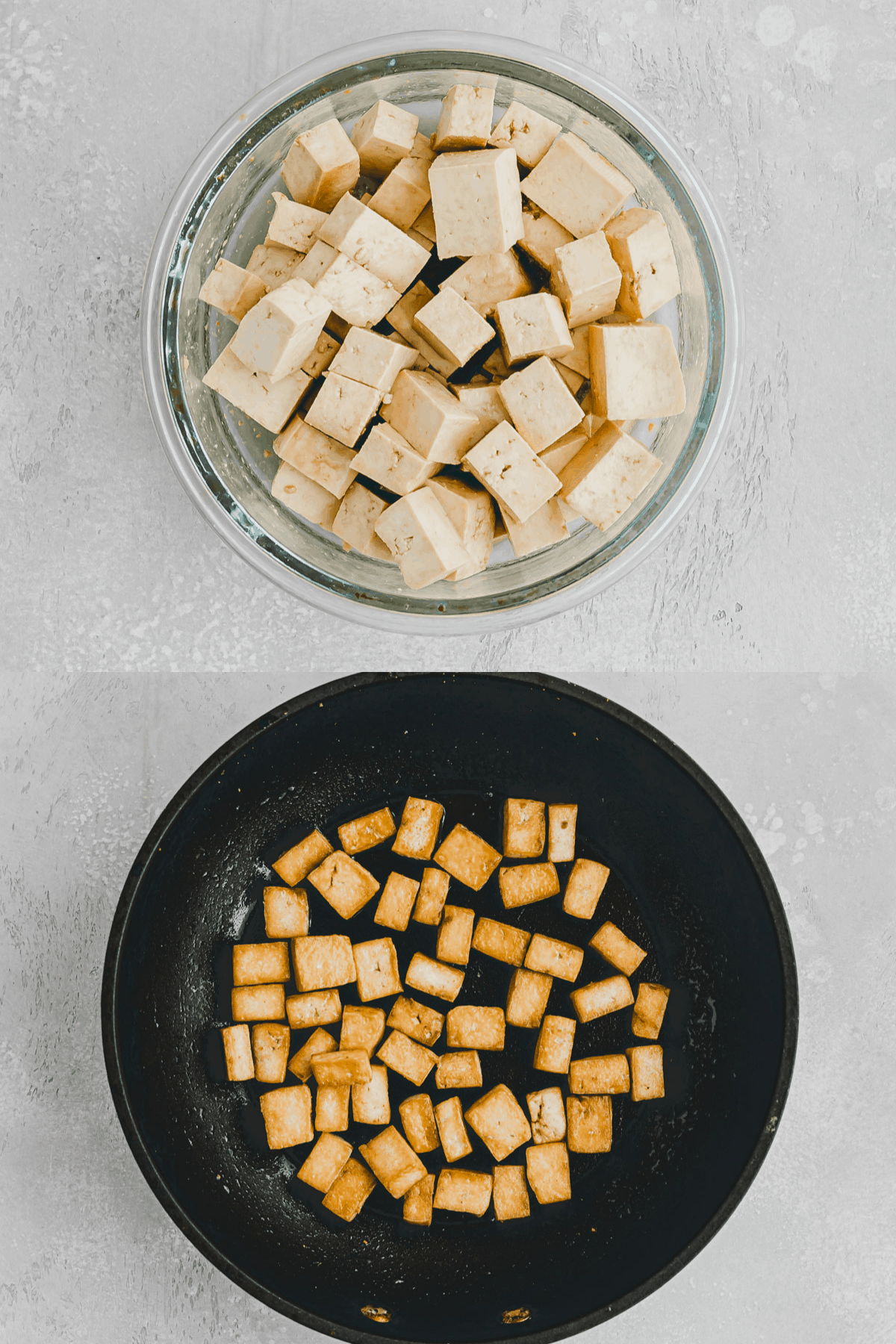 Tofu Fried Rice Recipe Step 1-2