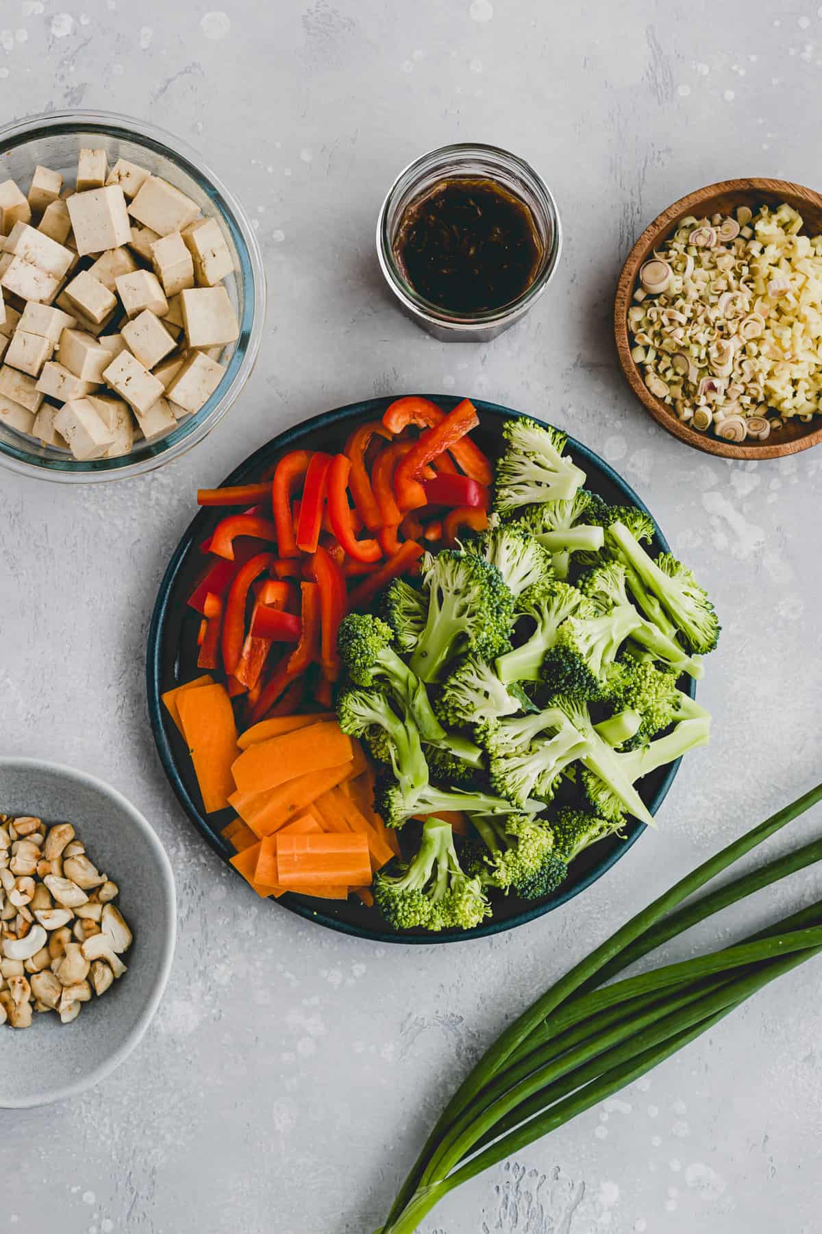 zutaten für Tofu Stir Fry Rezept