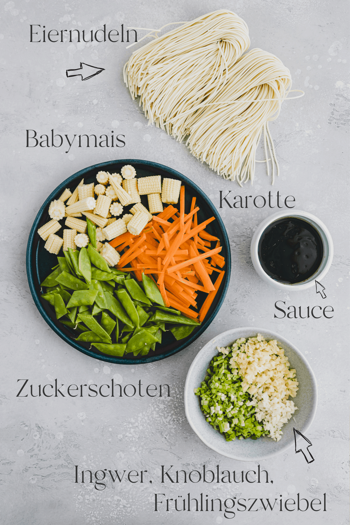 Lo Mein Rezept Zutaten