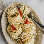 spaghetti aglio rezept pinterest pin