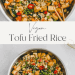 tofu fried rice pinterest pin