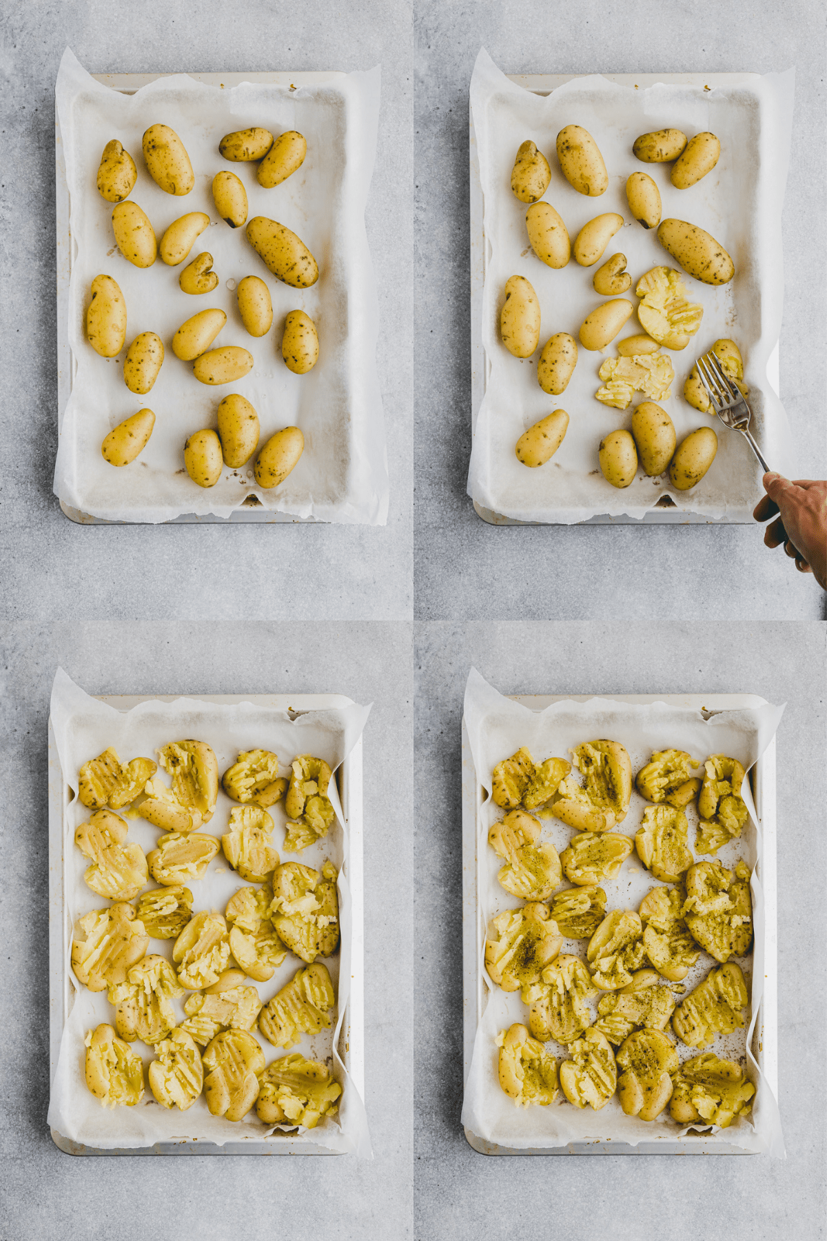 Smashed Potatoes Recipe Step 3-6