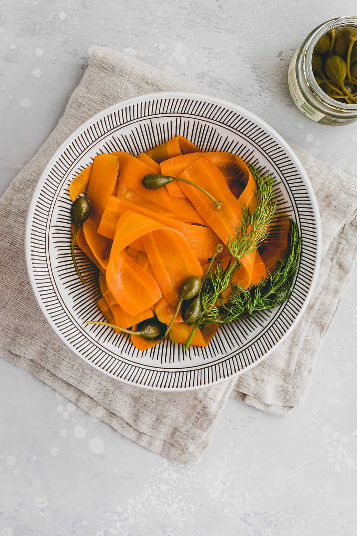 carrot lox in a bowl