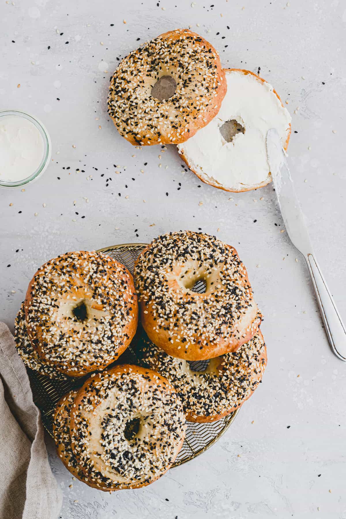 bagels mit frischkäse