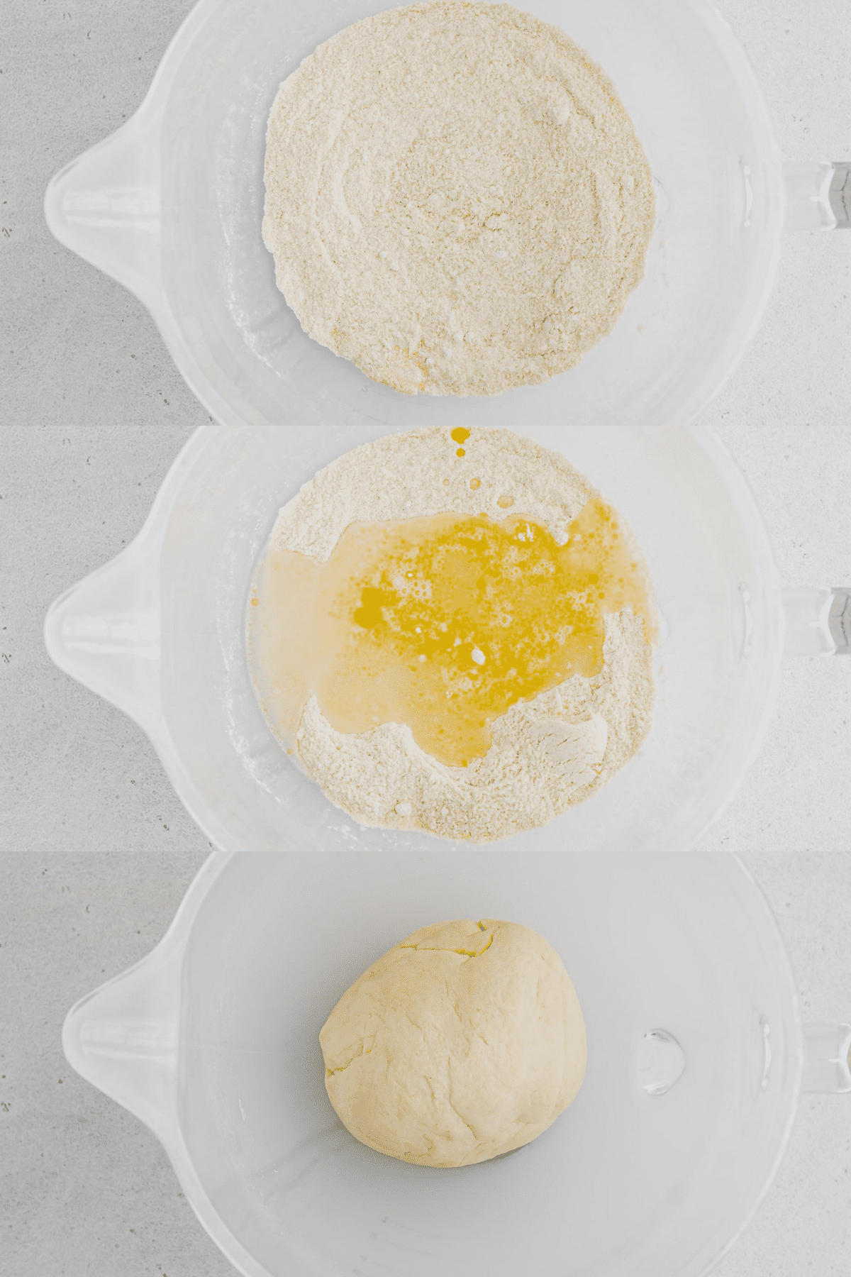 Homemade Pasta Dough Recipe Step 1-3