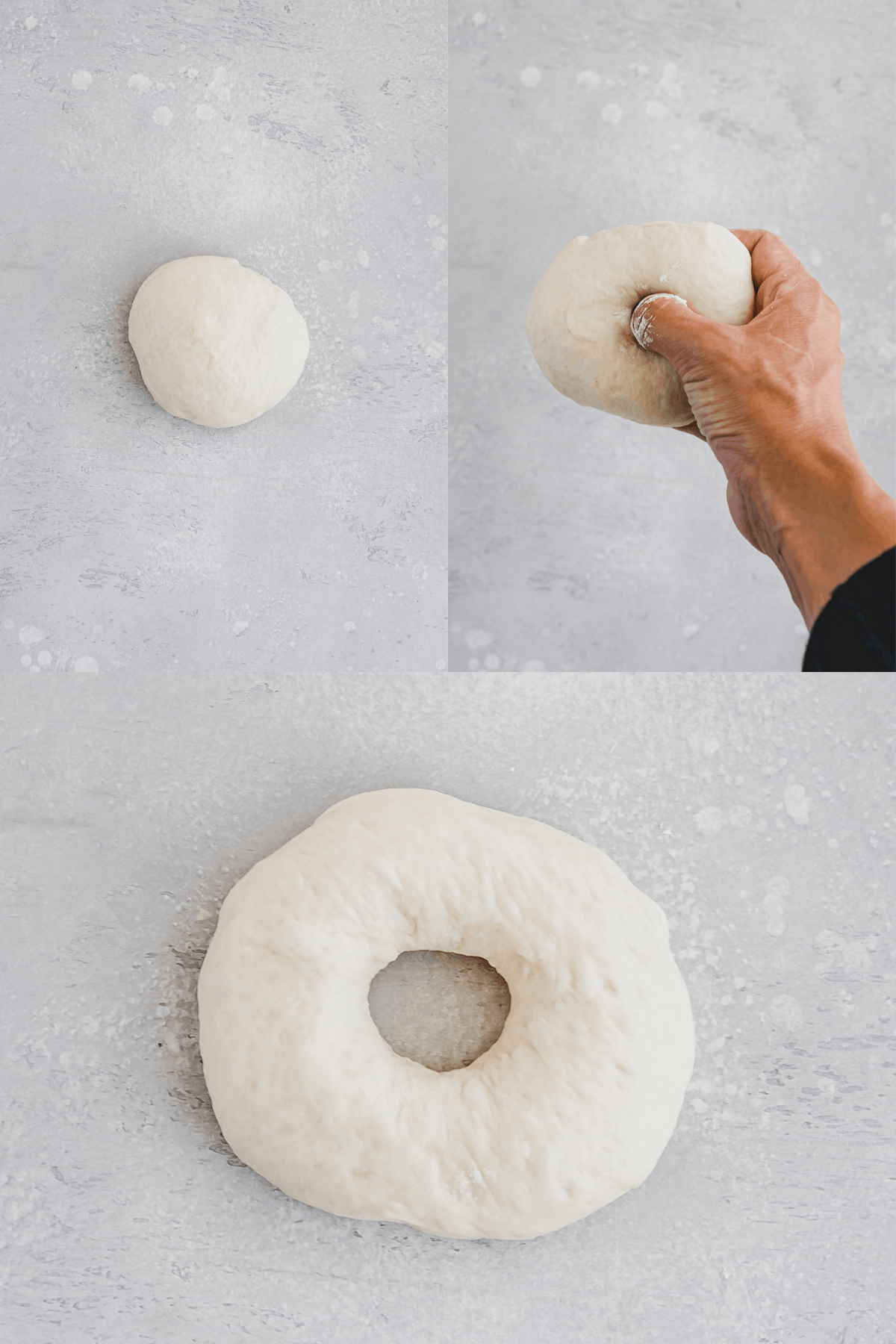 Shaping a bagel