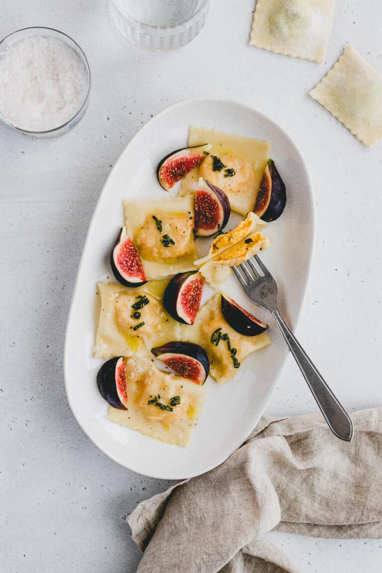 Butternut Squash Ravioli (with vegan option)