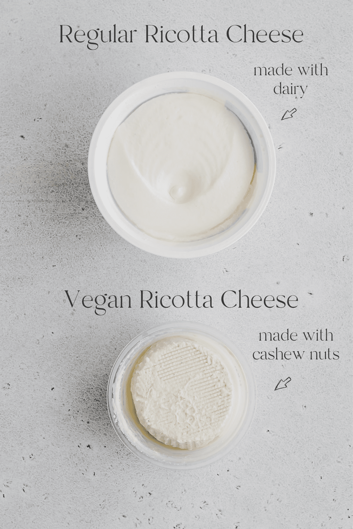 Dairy Ricotta vs Dairy-Free Ricotta