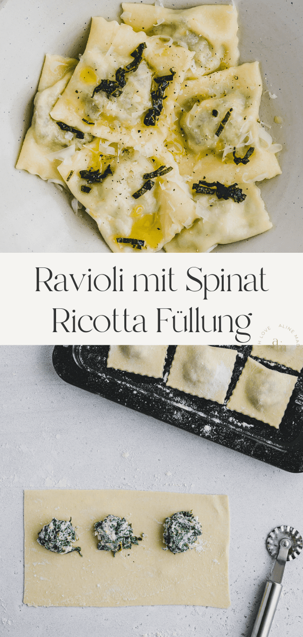 Spinat Ricotta Ravioli Selber Machen | Aline Made