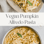 Vegan Pumpkin Alfredo Pasta Pinterest Pin