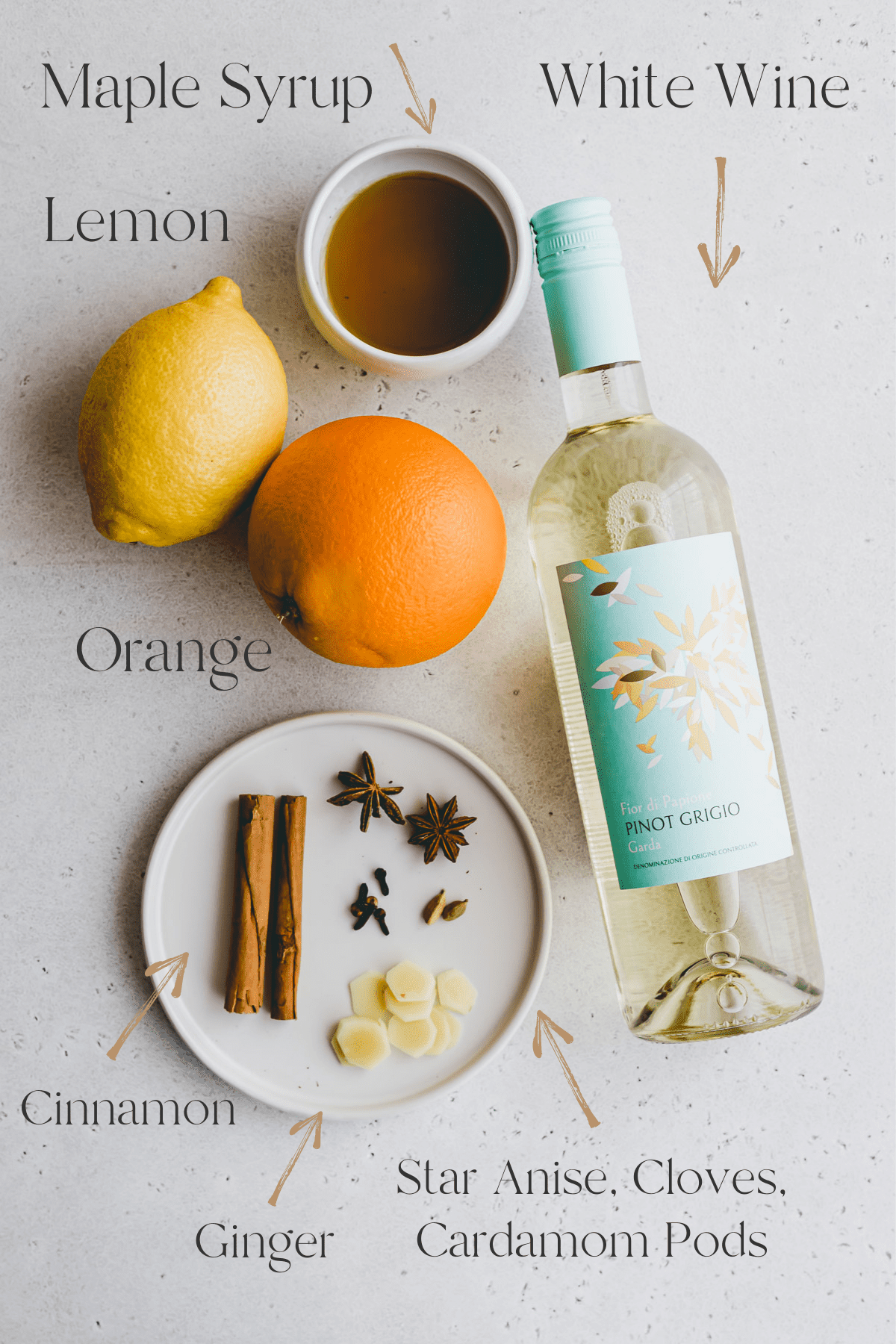 White Mulled Wine Recipe Ingredients