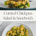 Curried Chickpea Salad Pinterest Pin