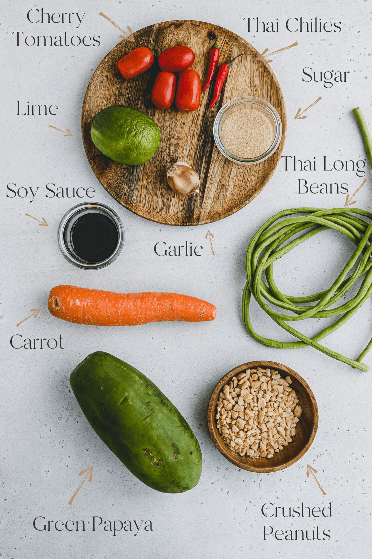 Papaya Salad Ingredients