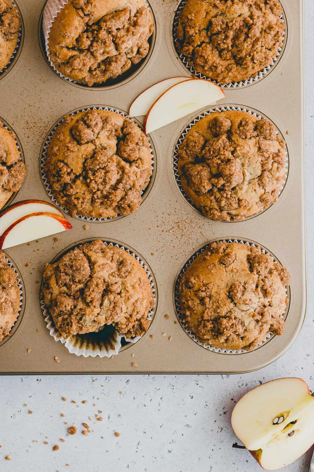 muffins apfel zimt mit streusel