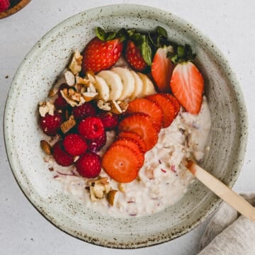 birchermüesli mit frischem obst