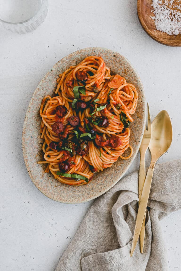Vegan Spaghetti Puttanesca
