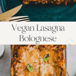 vegan lasagna bolognese pinterest pin