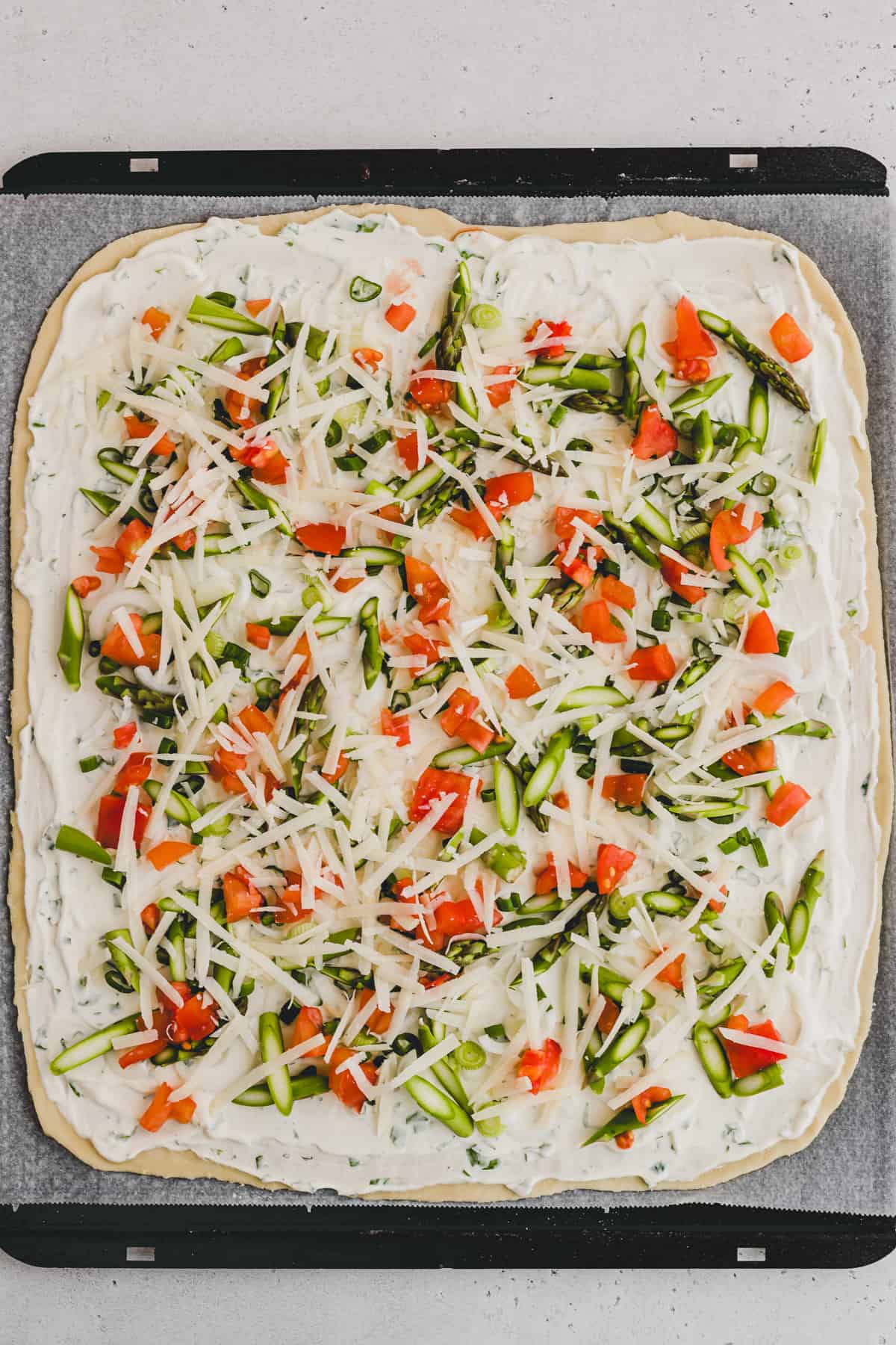 Spargel Flammkuchen Rezept Schritt-3