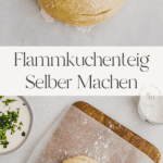 Pinterest Pin Flammkuchenteig