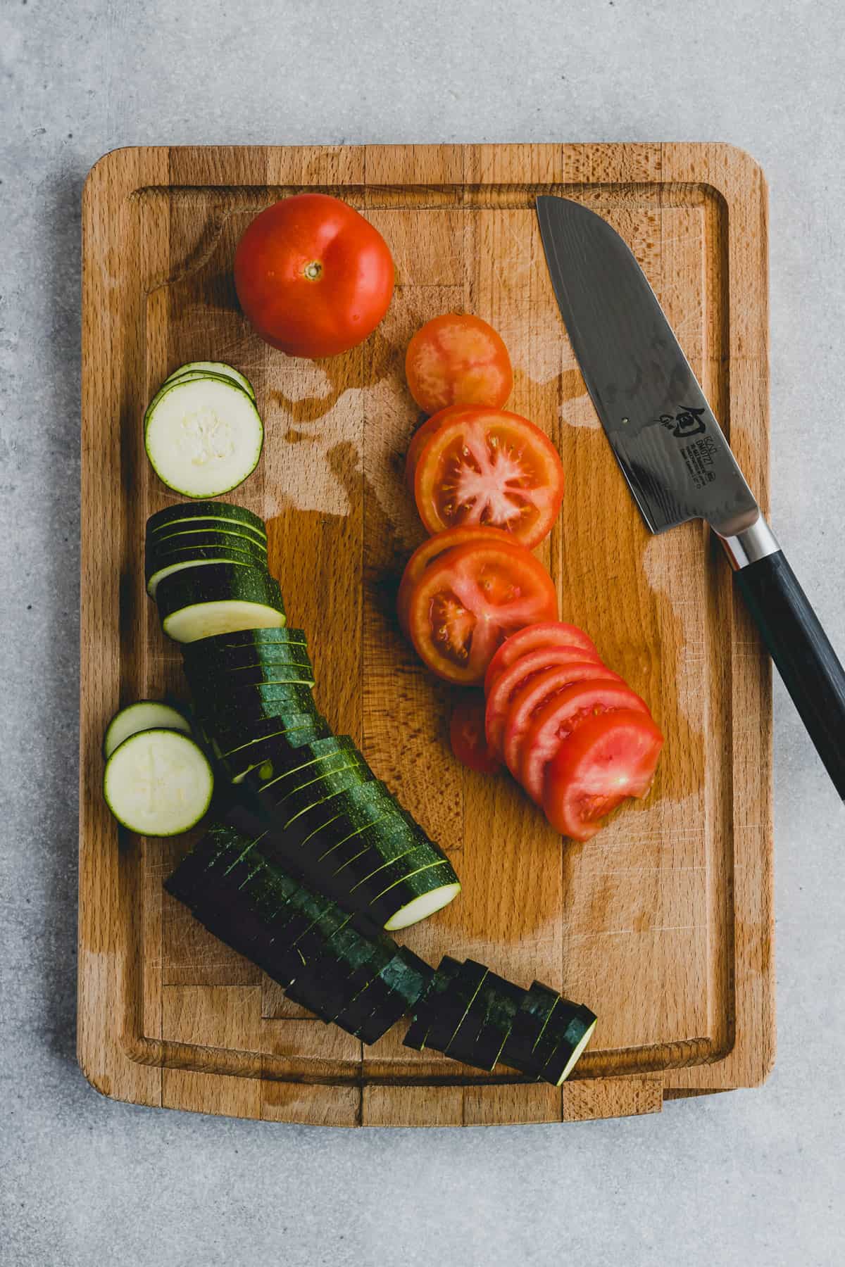 Zucchini Tomaten Auflauf Rezept Schritt-1