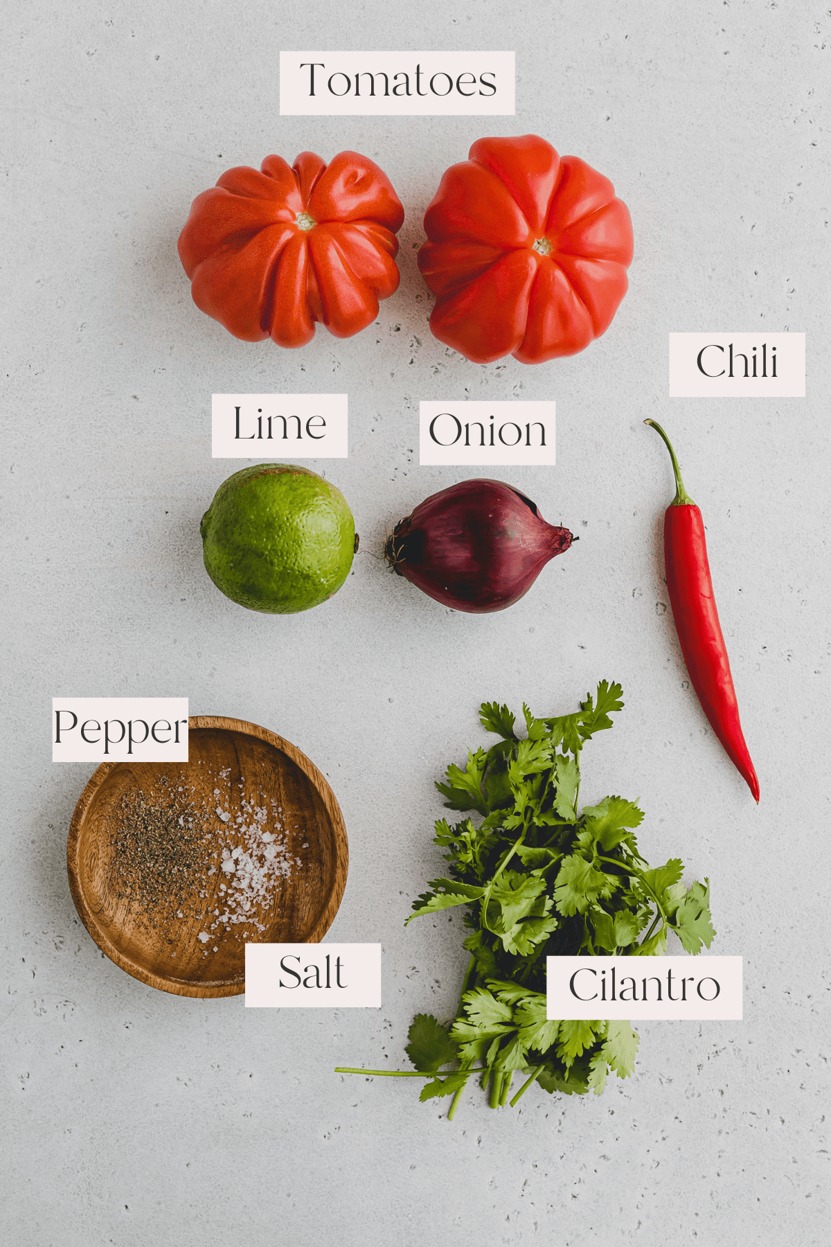 Pico de Gallo Ingredients