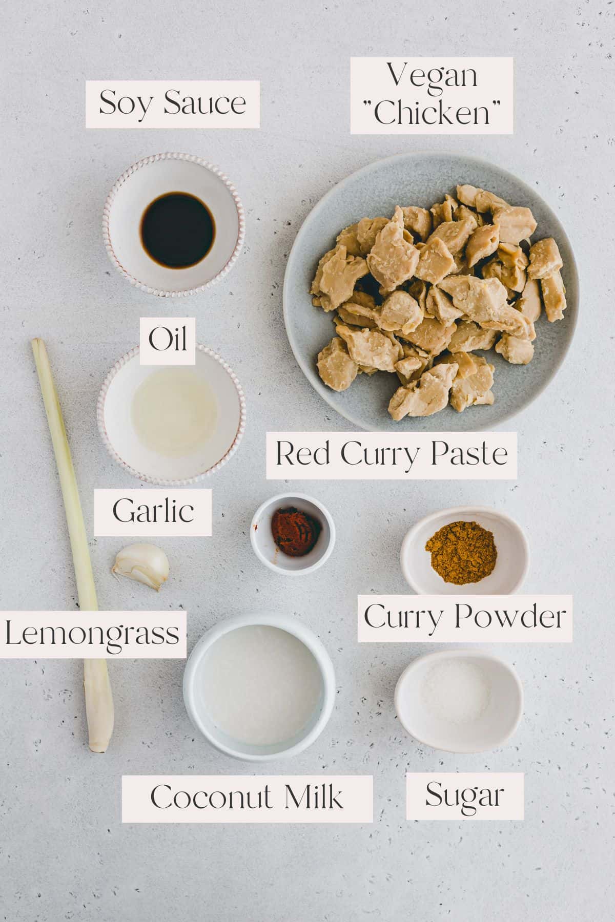 Vegan Satay Skewers Ingredients