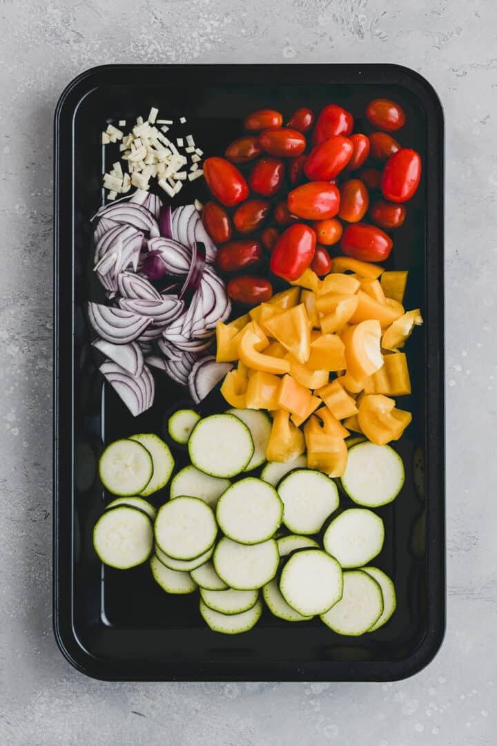 Roasted Vegetable Pasta Salad Recipe Step 1