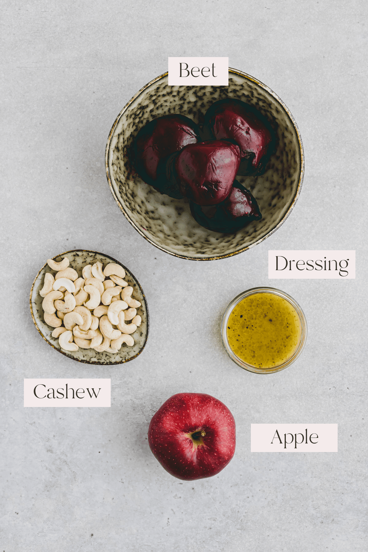 Beet and Apple Salad Ingredients