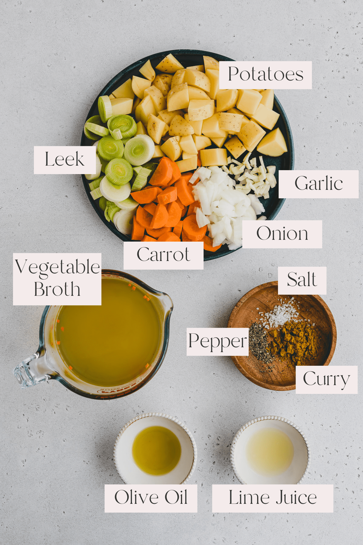 Potato Leek Soup Ingredients