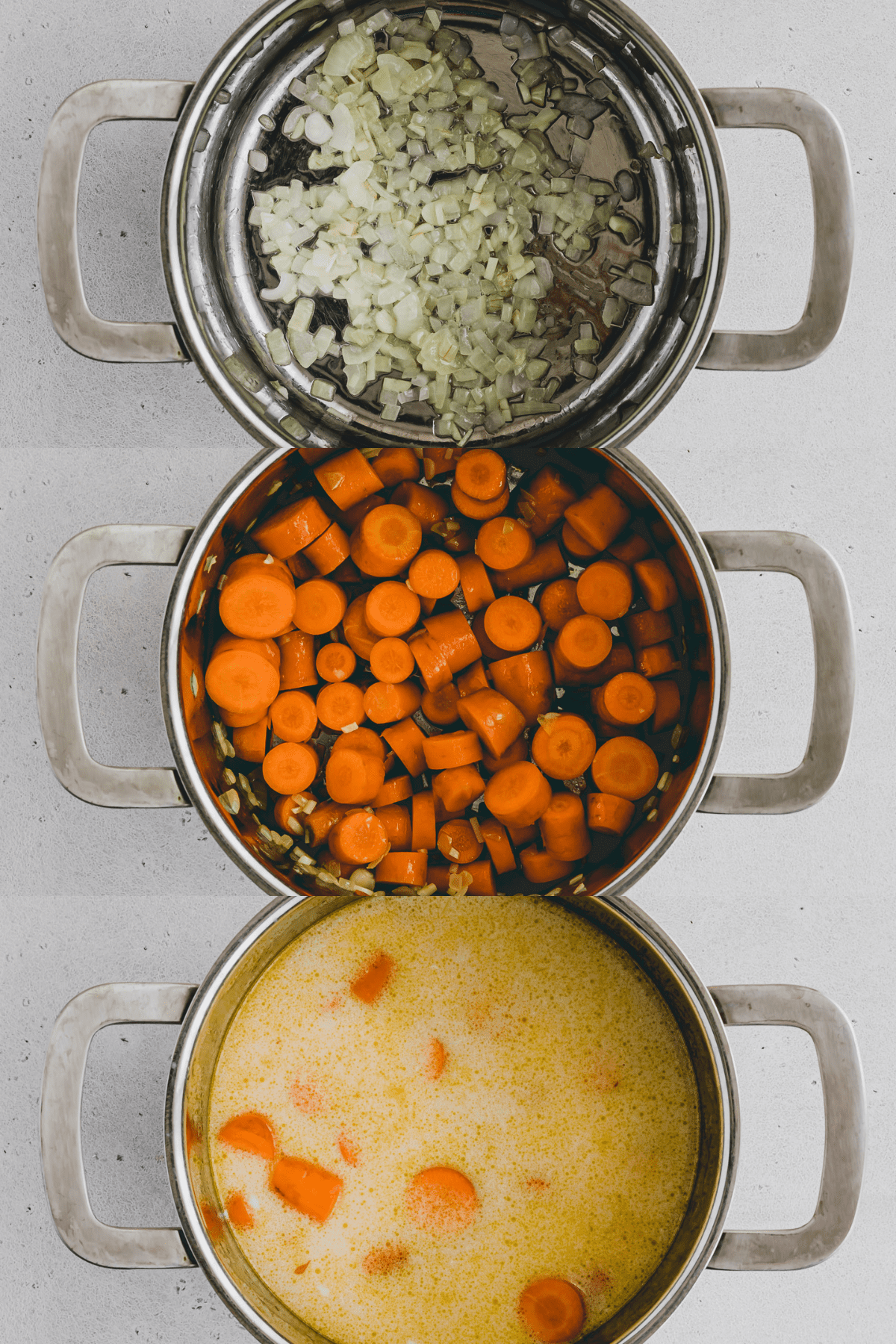 Carrot Coconut Soup Recipe Step 1-3