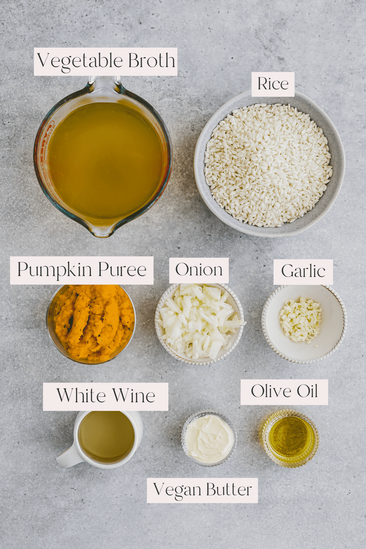 Butternut Squash Risotto Ingredients