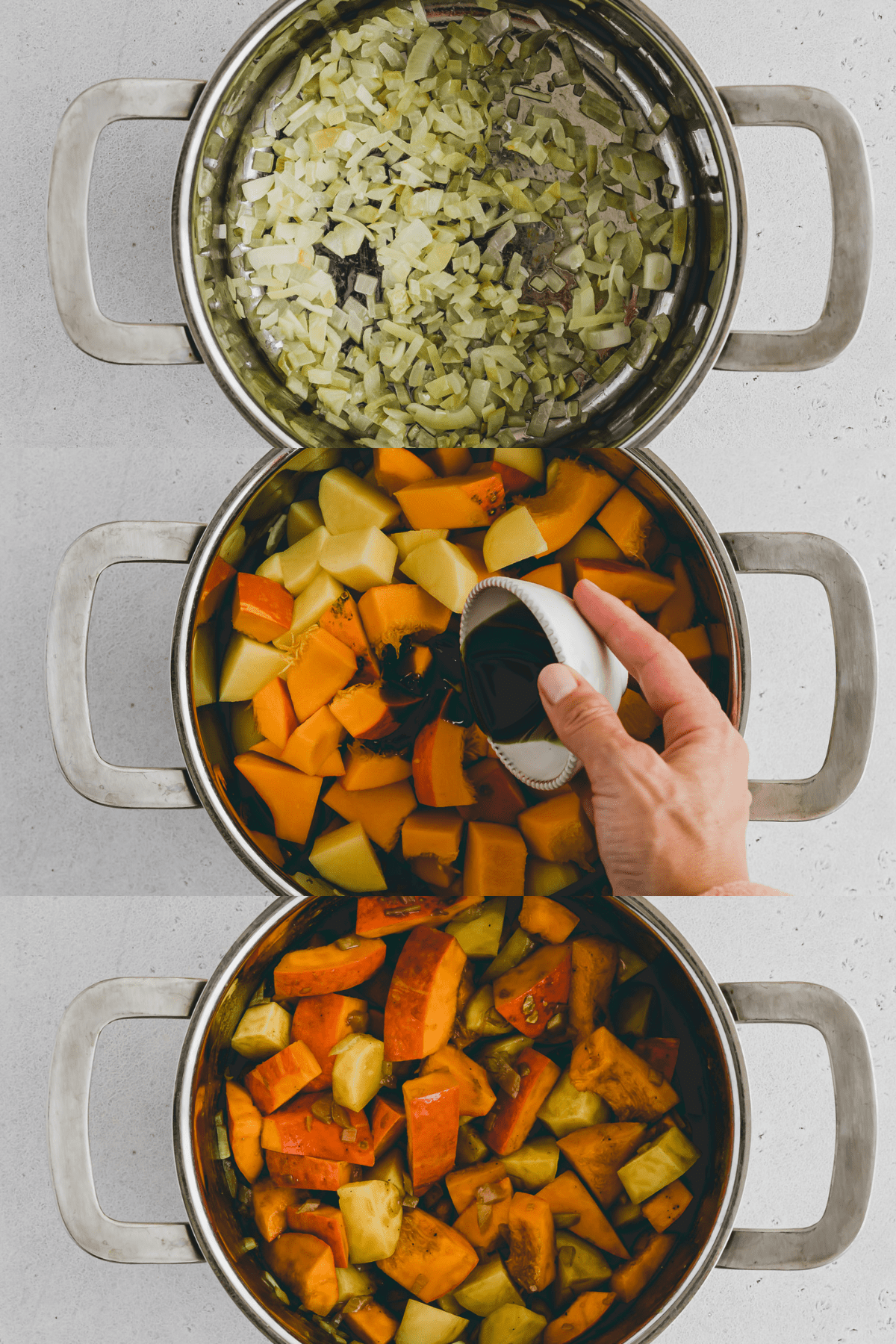 Kürbis Kartoffel Suppe Rezept Schritt 4-6