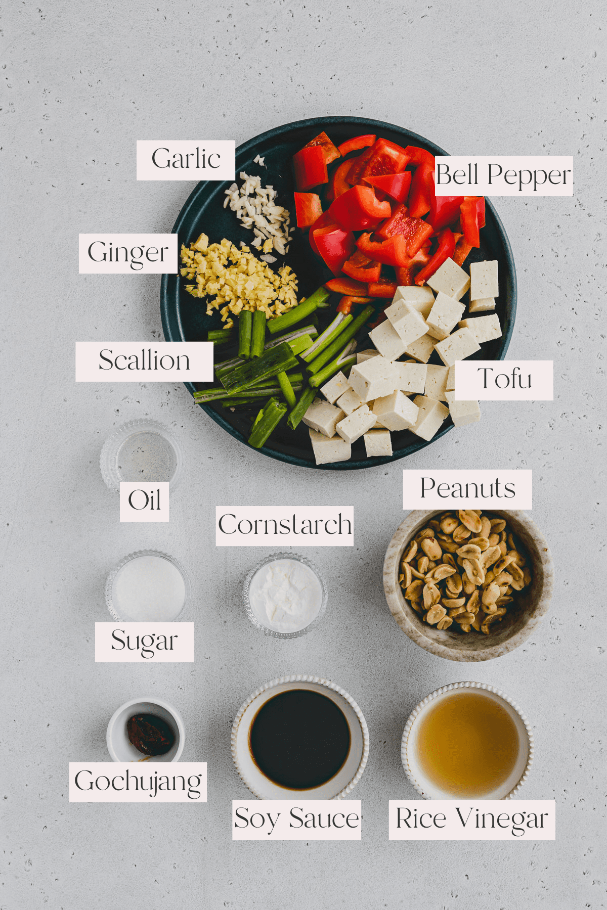 Kung Pao Tofu Ingredients