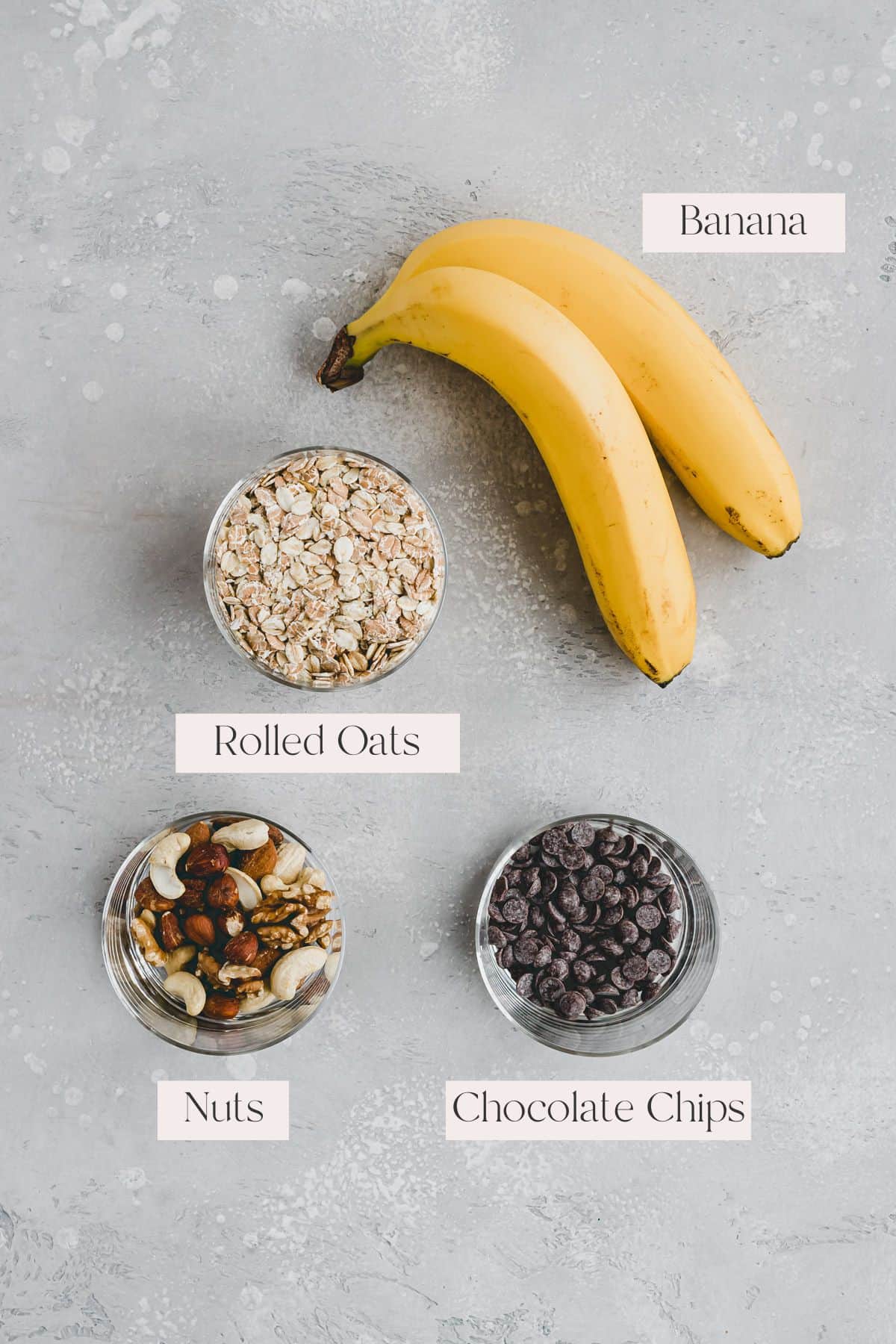 Banana Oatmeal Cookies Ingredients