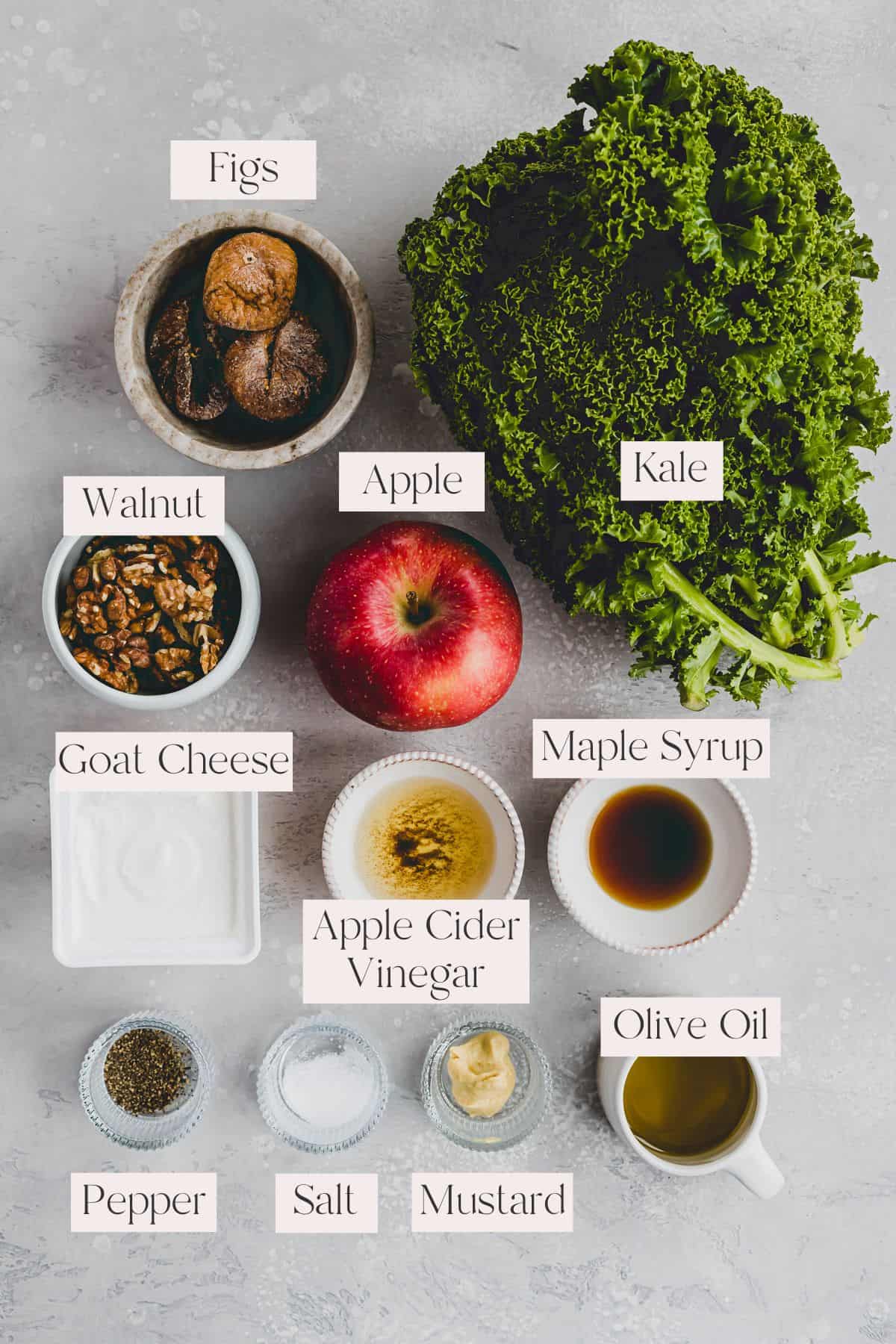 Kale Salad Ingredients