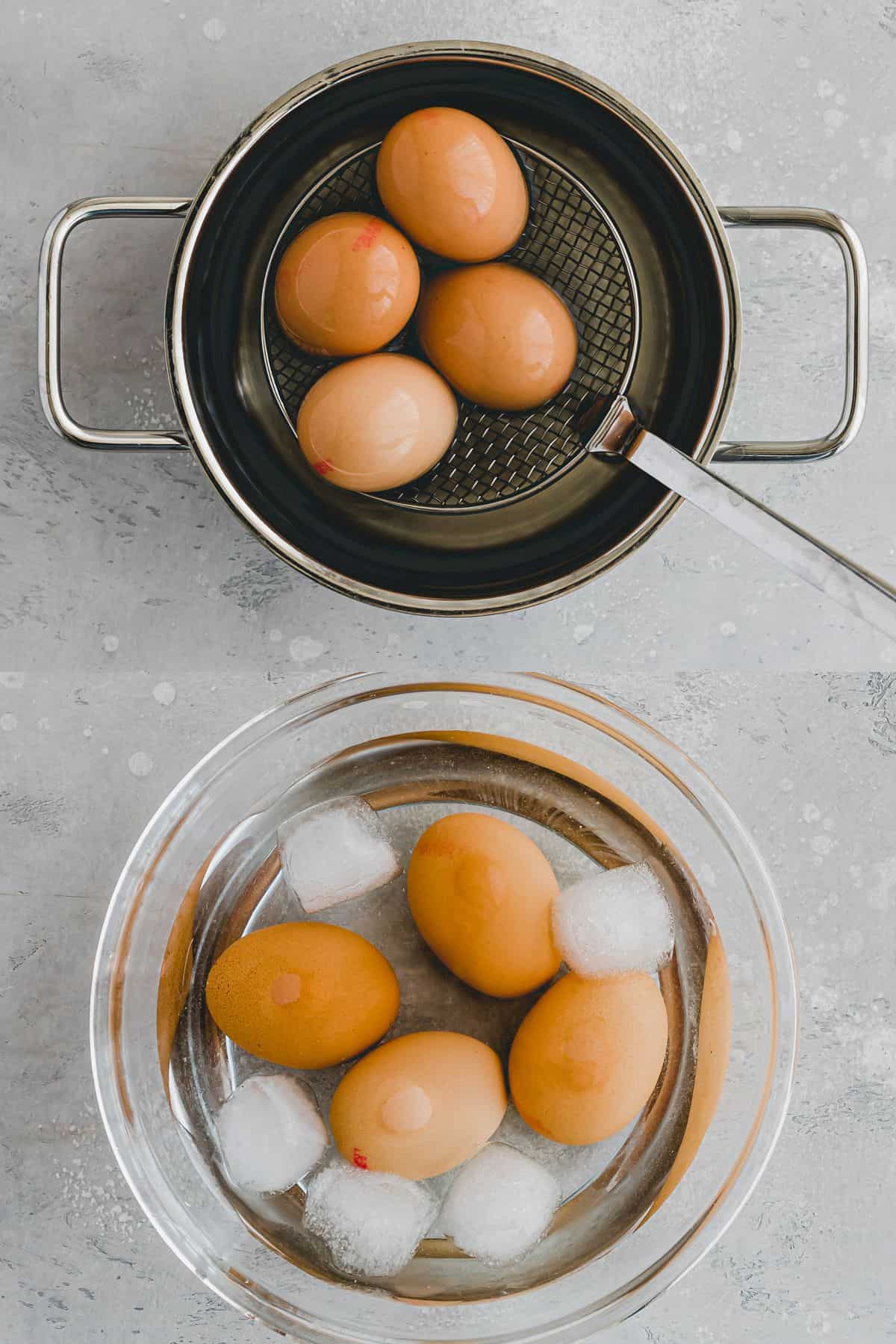 Ramen Eier Rezept Schritt 1-2