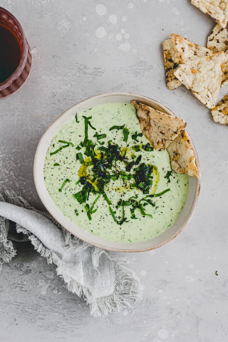 Bärlauch Dip mit Feta