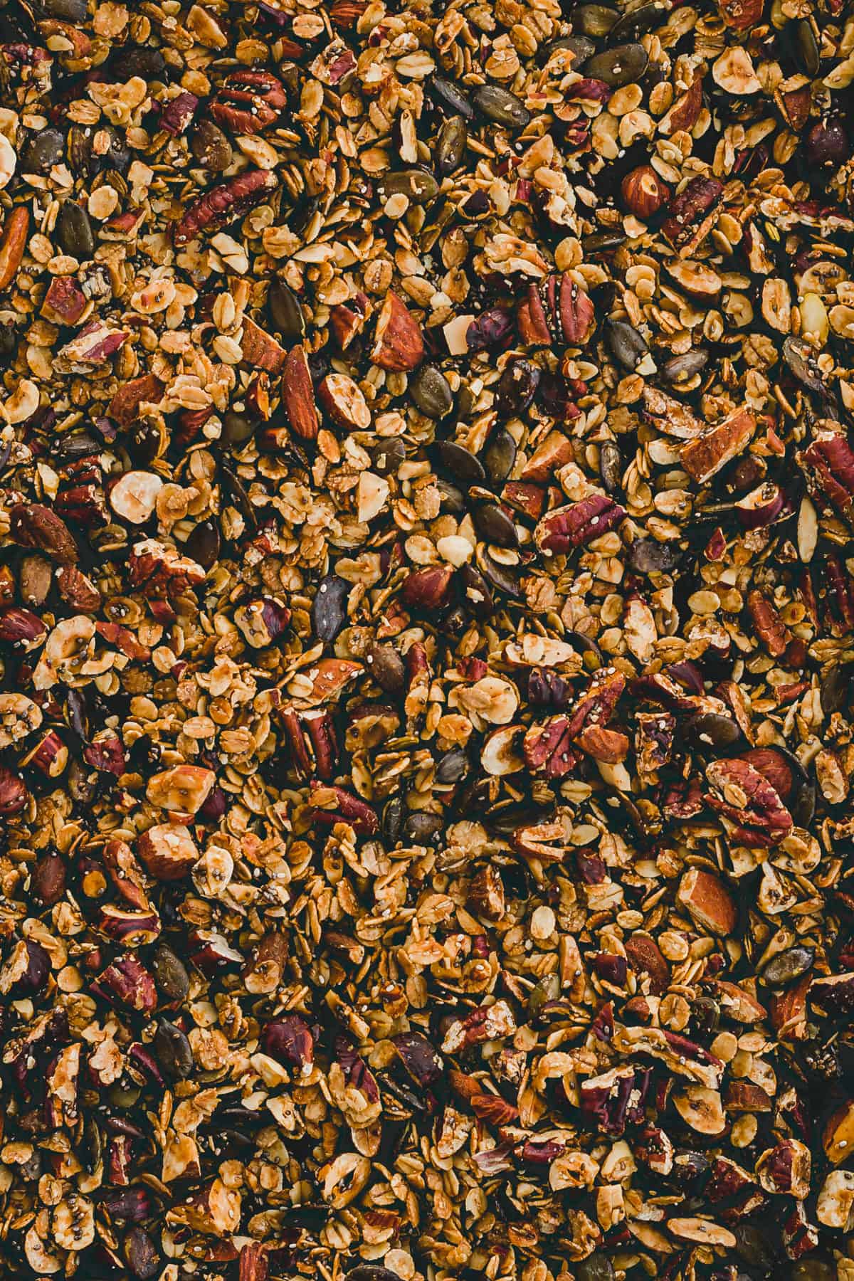 close up shot of granola