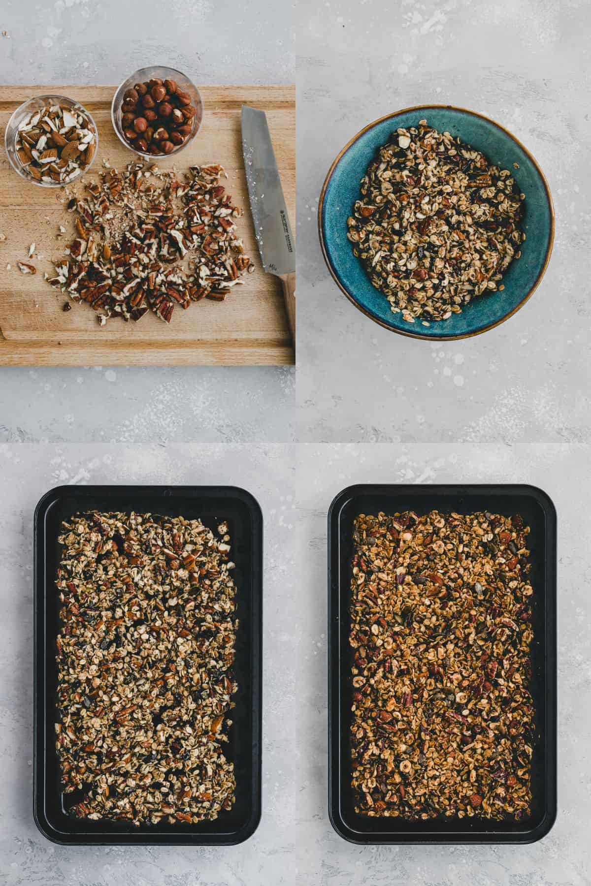 Granola Recipe Step 1-4