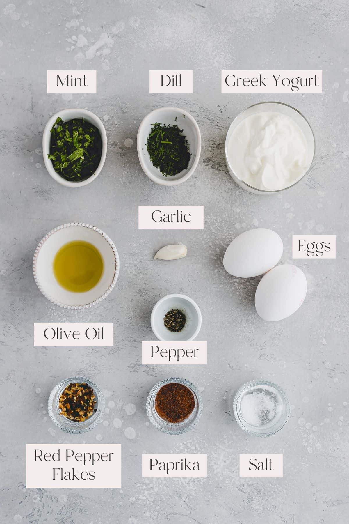 Turkish Eggs Ingredients