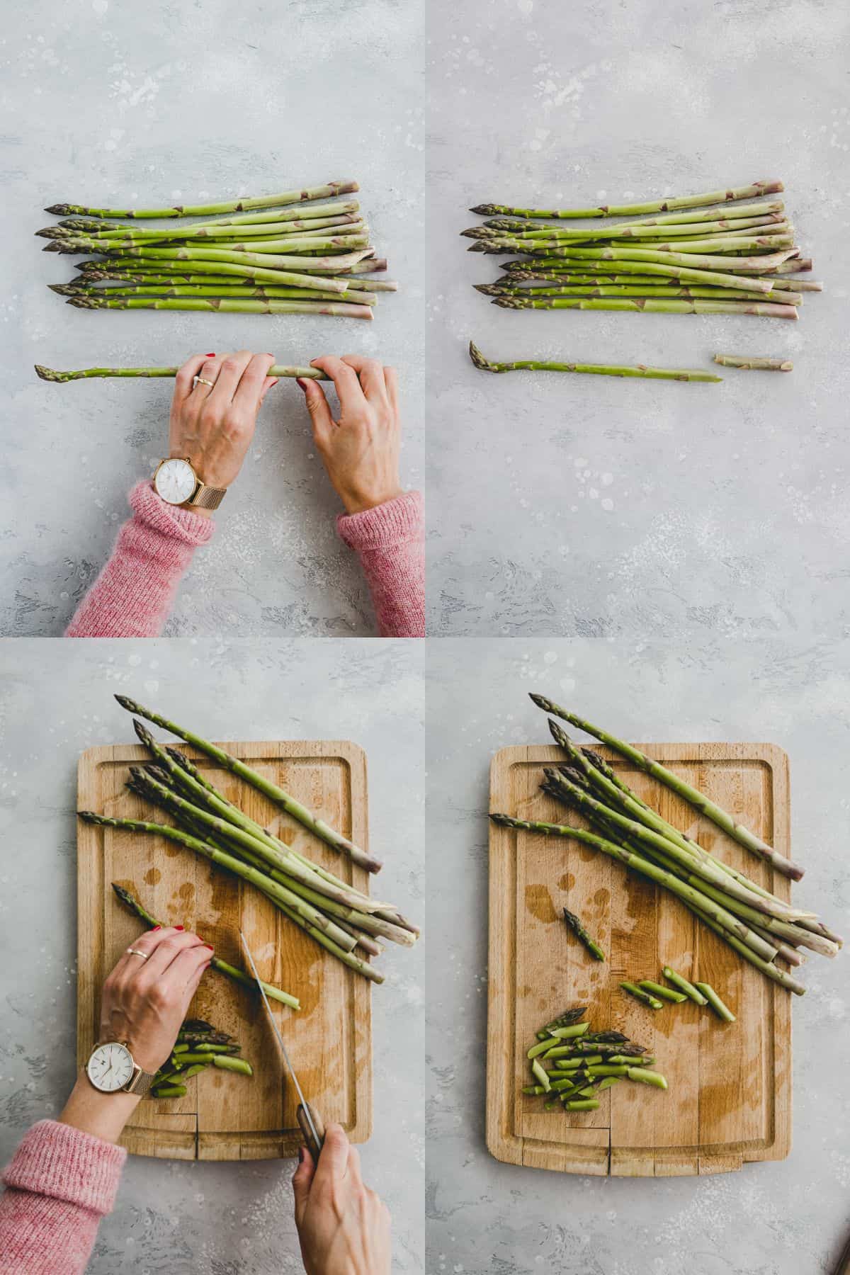 Asparagus Pasta Salad Recipe Step 1-4