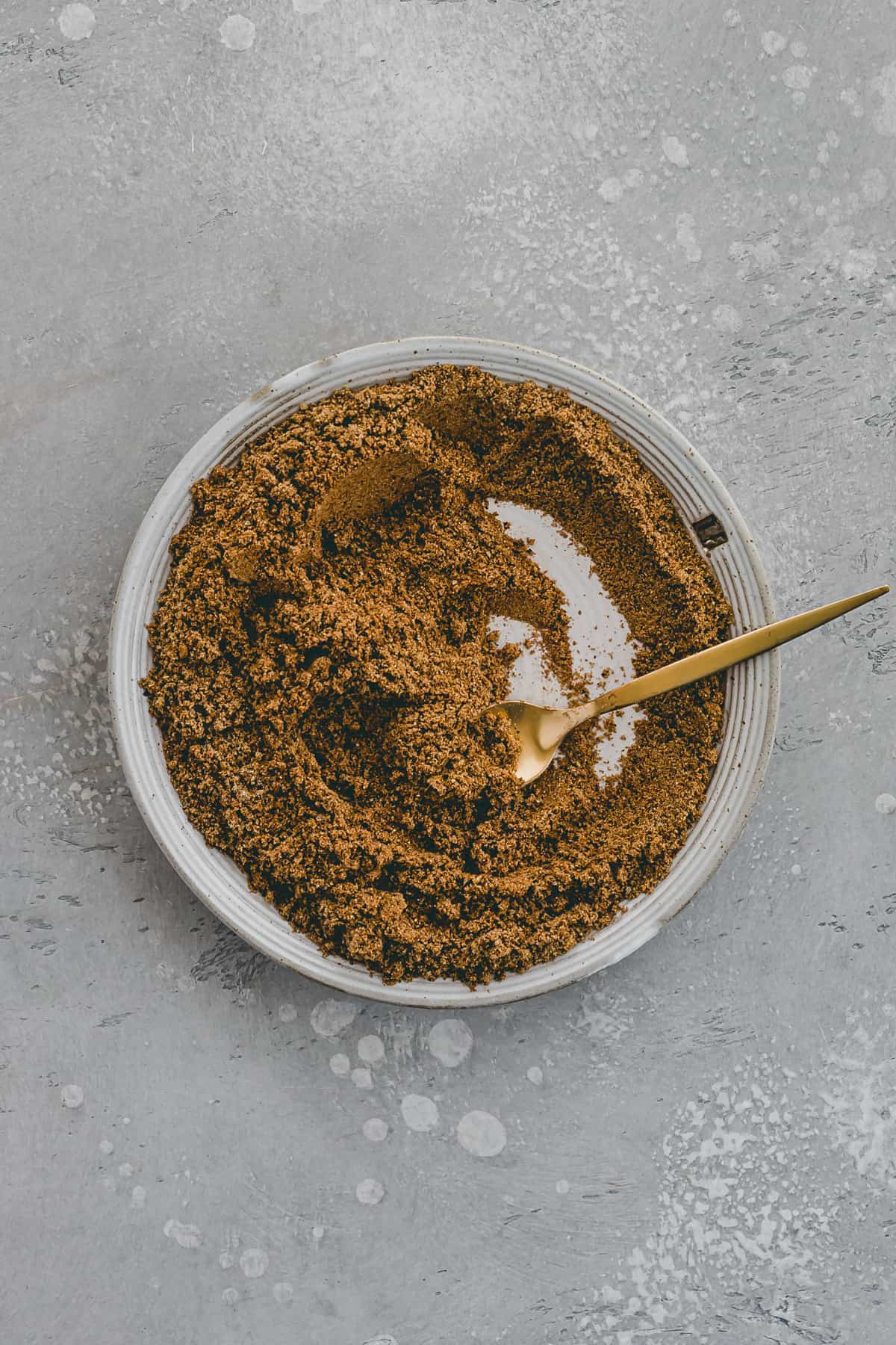 homemade garam masala on a plate