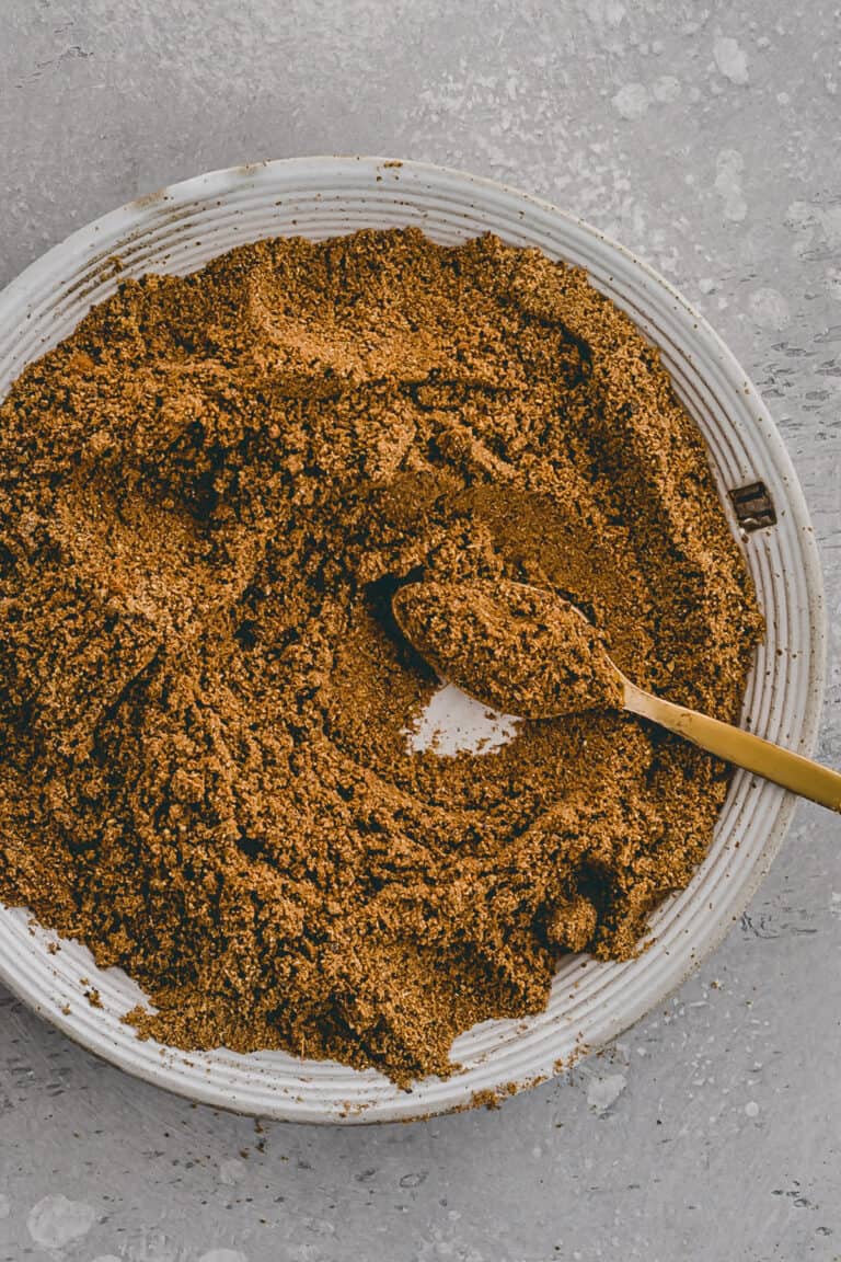 garam masala spice mix on a plate