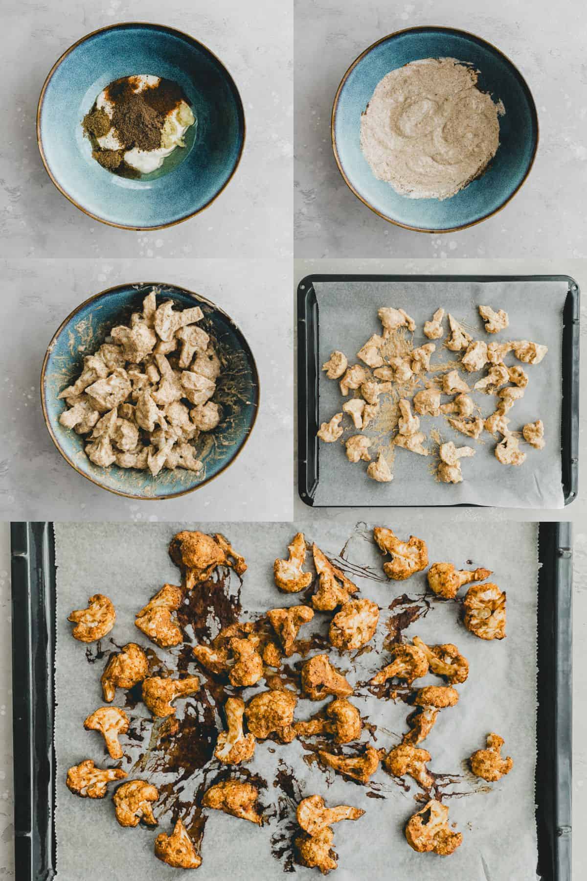 Cauliflower Tikka Masala Recipe Step 1-5
