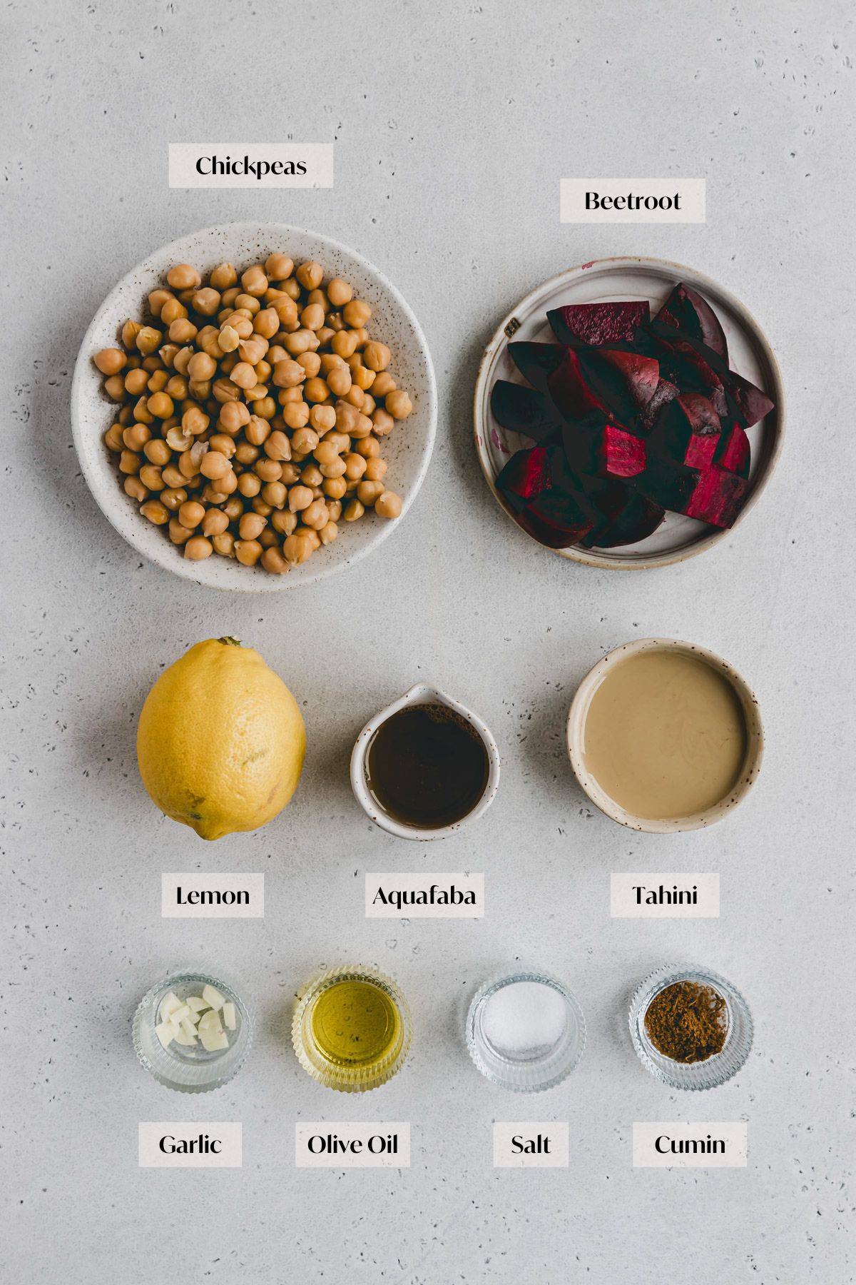 Beet Hummus Ingredients